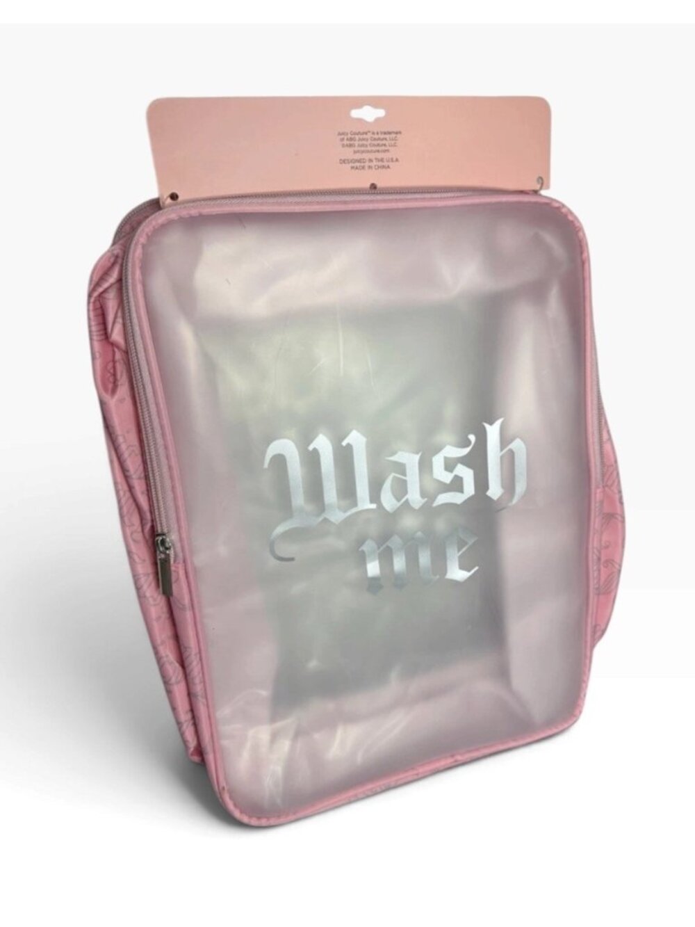 Juicy Couture Wash Me 2-in-1 Travel Laundry Bag One Side Clean One Dirty NWT